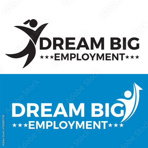 Dream Big Logo Design Vactor