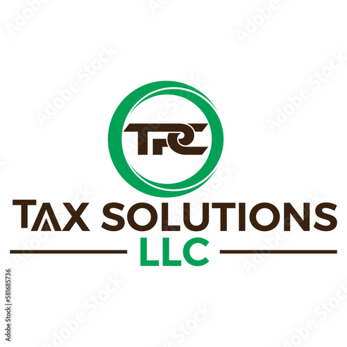 TPC Tax Solution Logo Design 