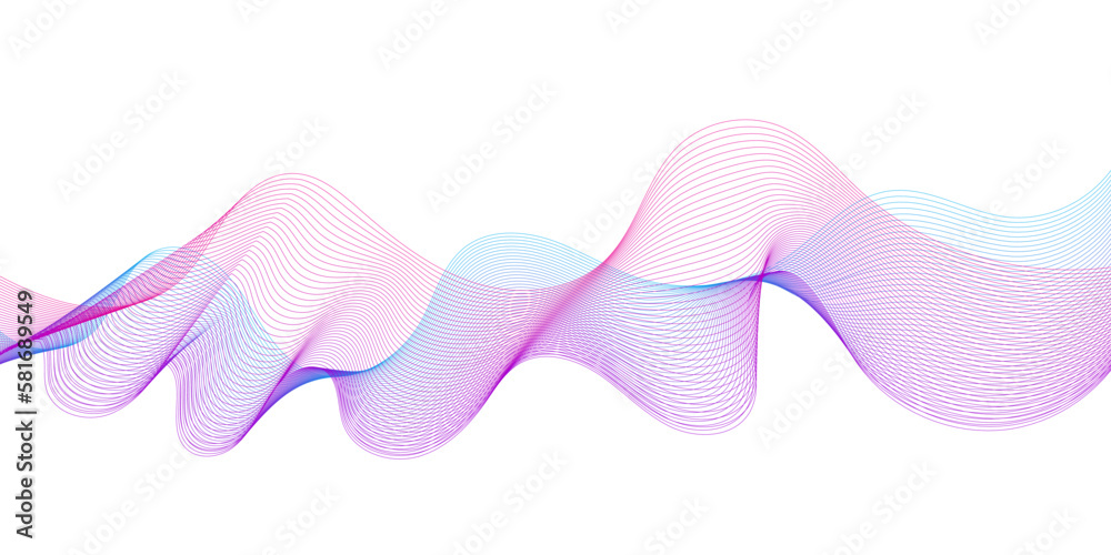 Colorful wavy stylized blend liens gradient background. Blending gradient colors for design elements in concept technology, music, science. Abstract banner design background. Colorful wavy stylized blend liens gradient background. Blending gradient colors for design elements in concept technology, music, science. Abstract banner design background.