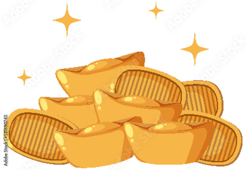Traditional Chinese Gold Ingot