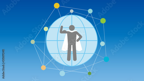 地球を守るスーパーマン