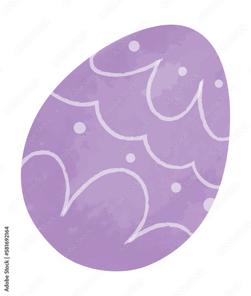 Watercolor easter egg Watercolor easter egg