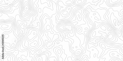 Topographic map. Geographic mountain relief. Abstract lines background. Contour maps. Vector illustration, Topo contour map on white background, Topographic contour lines vector map seamless pattern.