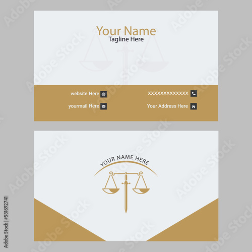 Unique Lawyer Business Card Design