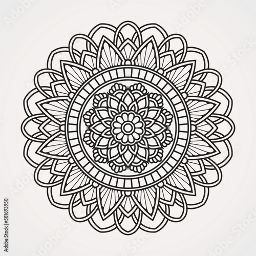 Photography Precise ornamental mandalas with geometric shapes