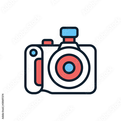 Digital Camera icon in vector. Illustration