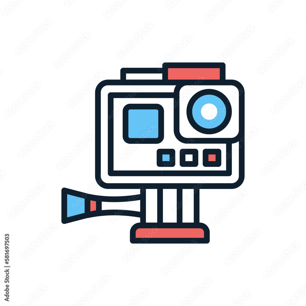 Action Camera icon in vector. Illustration Action Camera icon in vector. Illustration