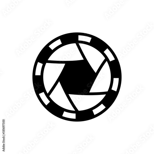 Diaphragm icon in vector. Illustration