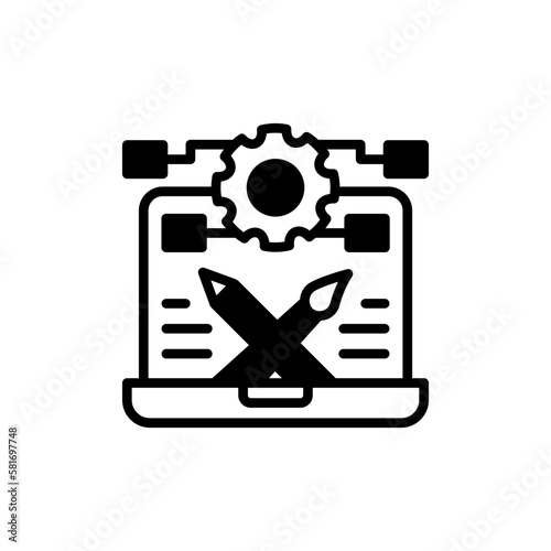 Designing Services icon in vector. Illustration