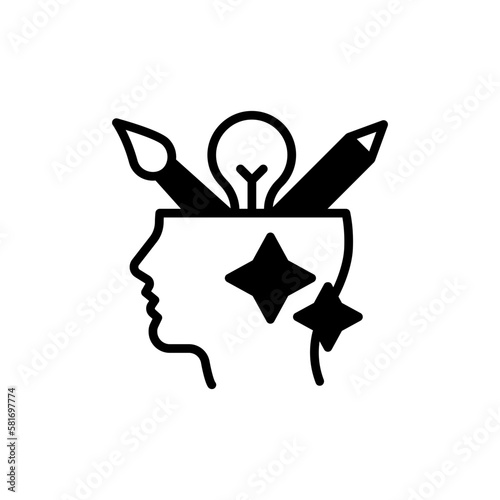 Inspiration icon in vector. Illustration