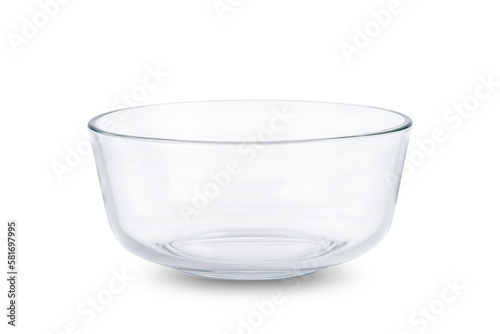 Empty bowl on white background