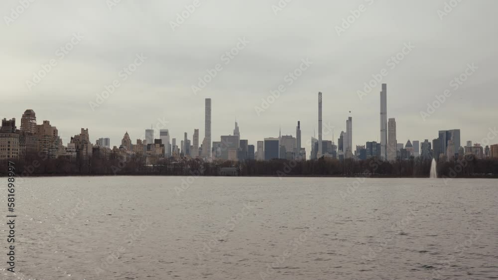 View on the city of New York from the central park View on the city of New York from the central park