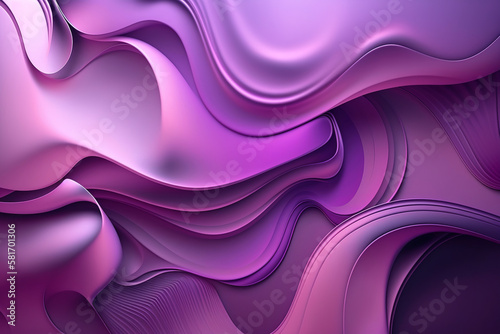 liquid lilac color abstract background gradient shapes. AI generative art