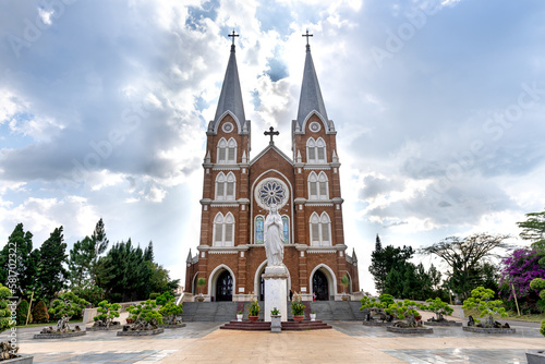 Church of the Holy Mother in Bao Loc Town, Lam Dong, Vietnam