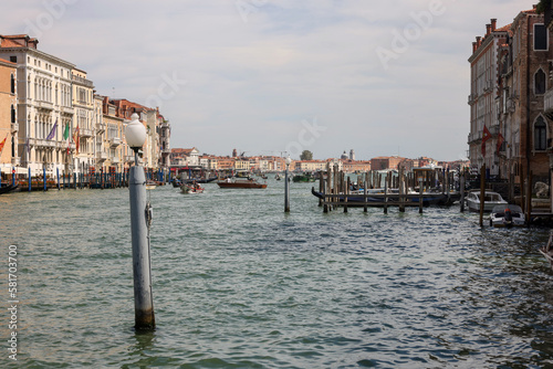  View of the Grand Canal from the terrace at the Peggy Guggenheim Collection in Venice