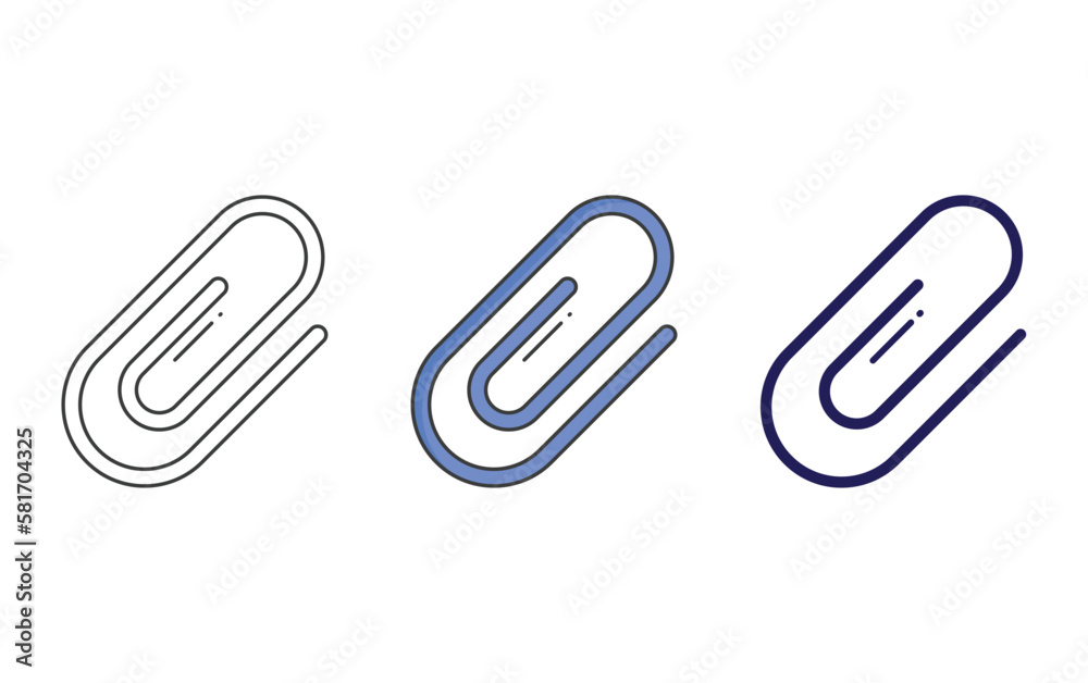 Obraz premium Attach vector icon