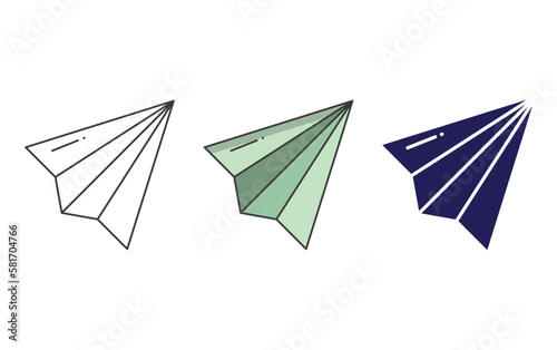 Paper Plane vector icon