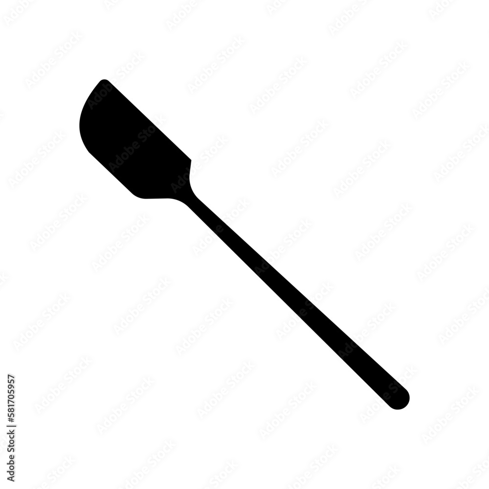 silicone spatula kitchen cookware glyph icon vector illustration silicone spatula kitchen cookware glyph icon vector illustration