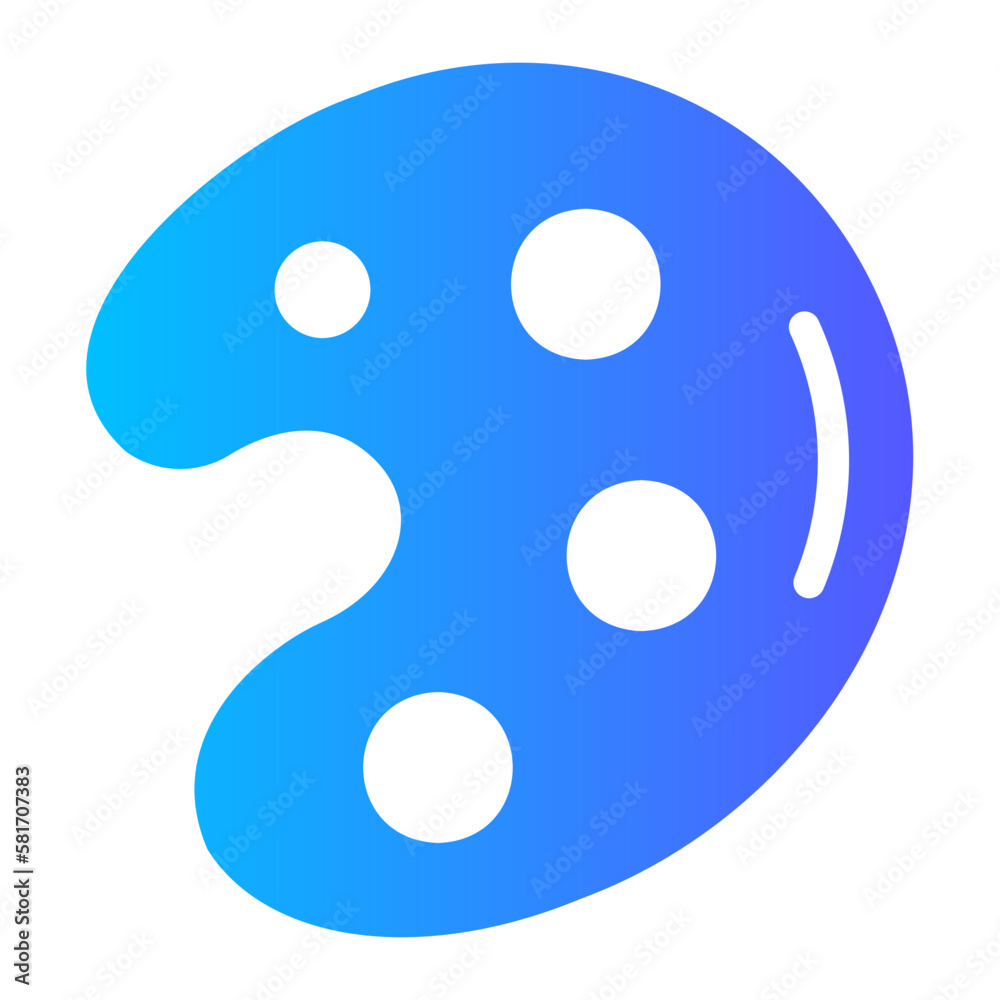 Fototapeta premium palette gradient icon