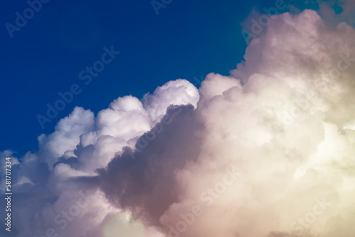 Beautiful sky with cloud before sunset.