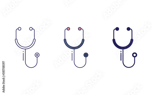 Stethoscope vector icon