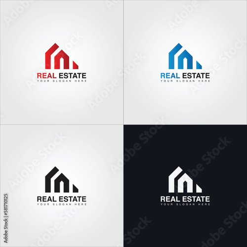 Property and construction creative logo design