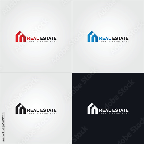 Property and construction creative logo design