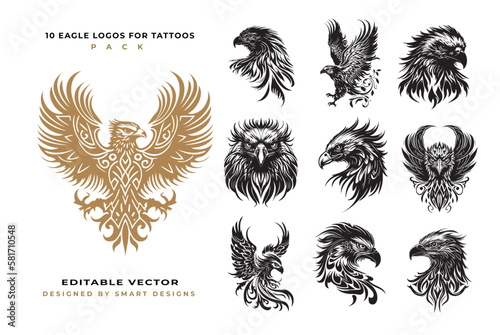 10 Eagle Logo for Tattoos