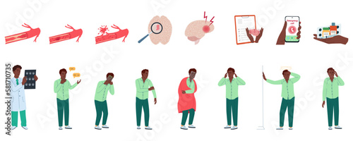 Stroke Symptoms Set