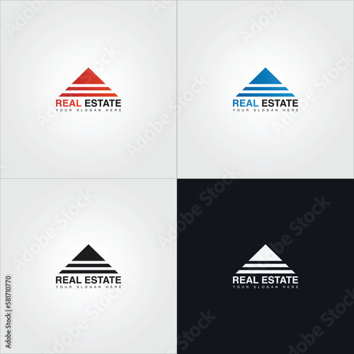 Property and construction creative logo design