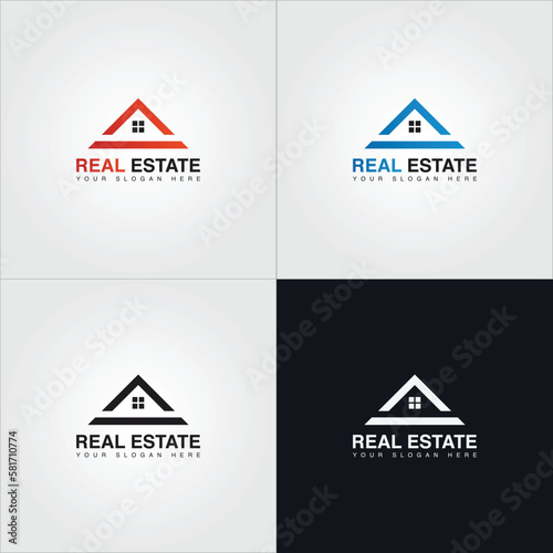 Property and construction creative logo design