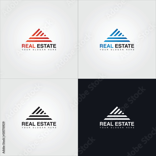 Property and construction creative logo design