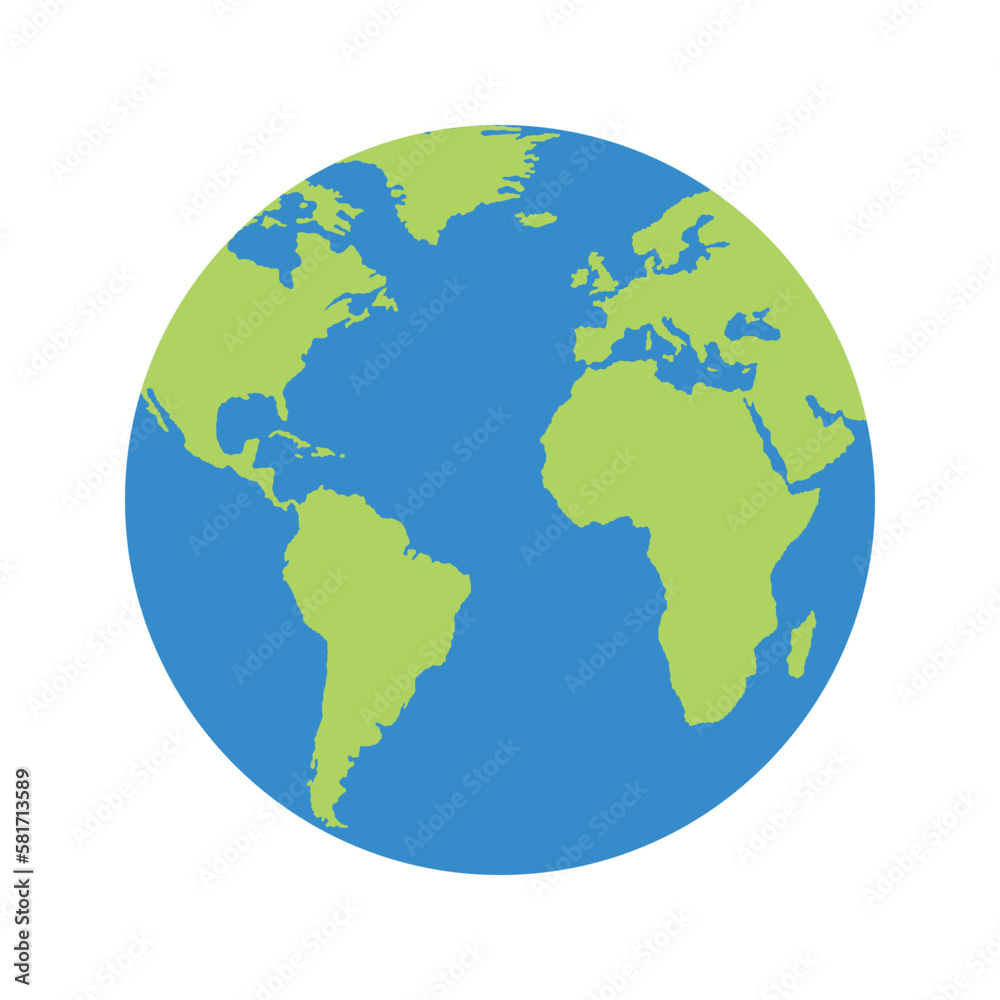Earth globes isolated on white background. Vector illustration. Earth globes isolated on white background. Vector illustration.