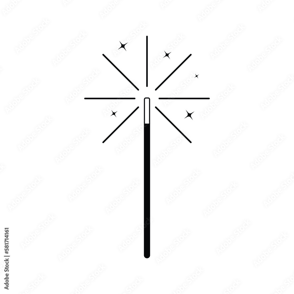 magic wand icon logo vector template magic wand icon logo vector template