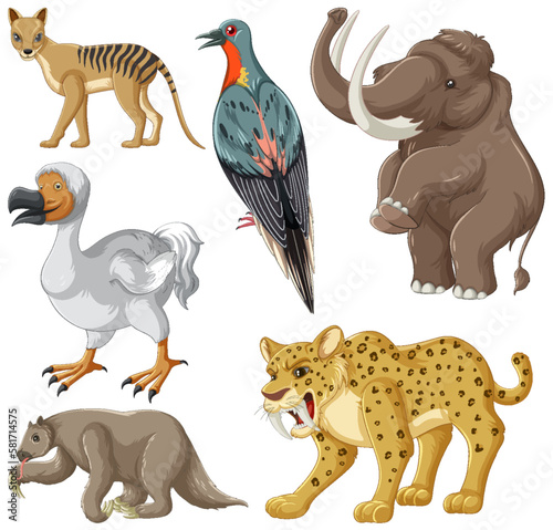 Collection of Extinct Animals