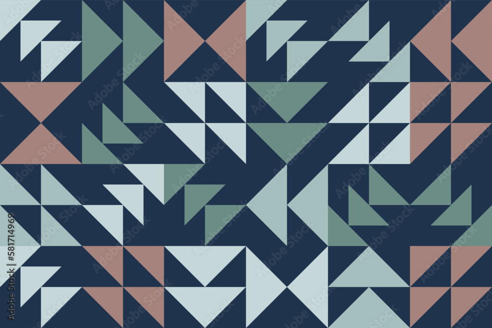 Abstract geometric composition of arrow seamless pattern in retro style for card, banner, flyer Abstract geometric composition of arrow seamless pattern in retro style for card, banner, flyer