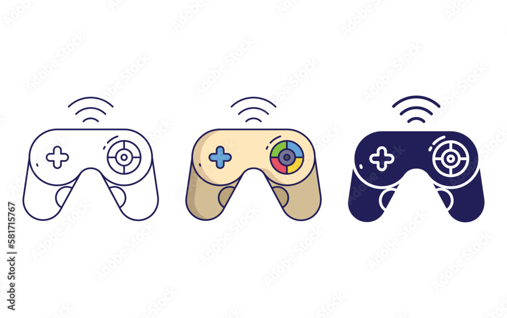 Fototapeta premium Game pad vector icon