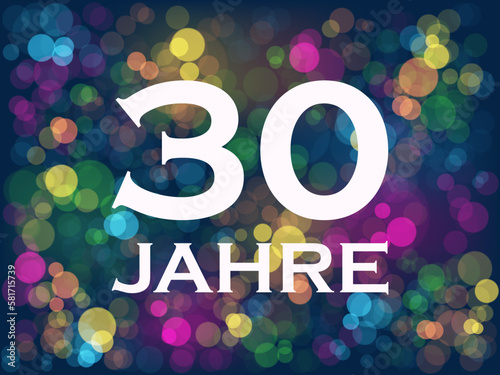 Typ vektor 30 JAHRE