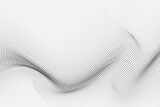 Abstract dynamic flow of dots on white background. Futuristic simple illustration design