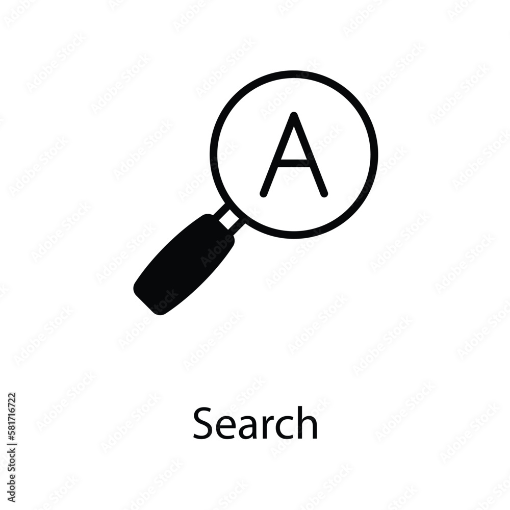 Search icon design stock illustration Search icon design stock illustration
