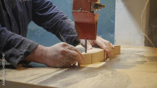 Manual labor for details in the manufacture of furniture