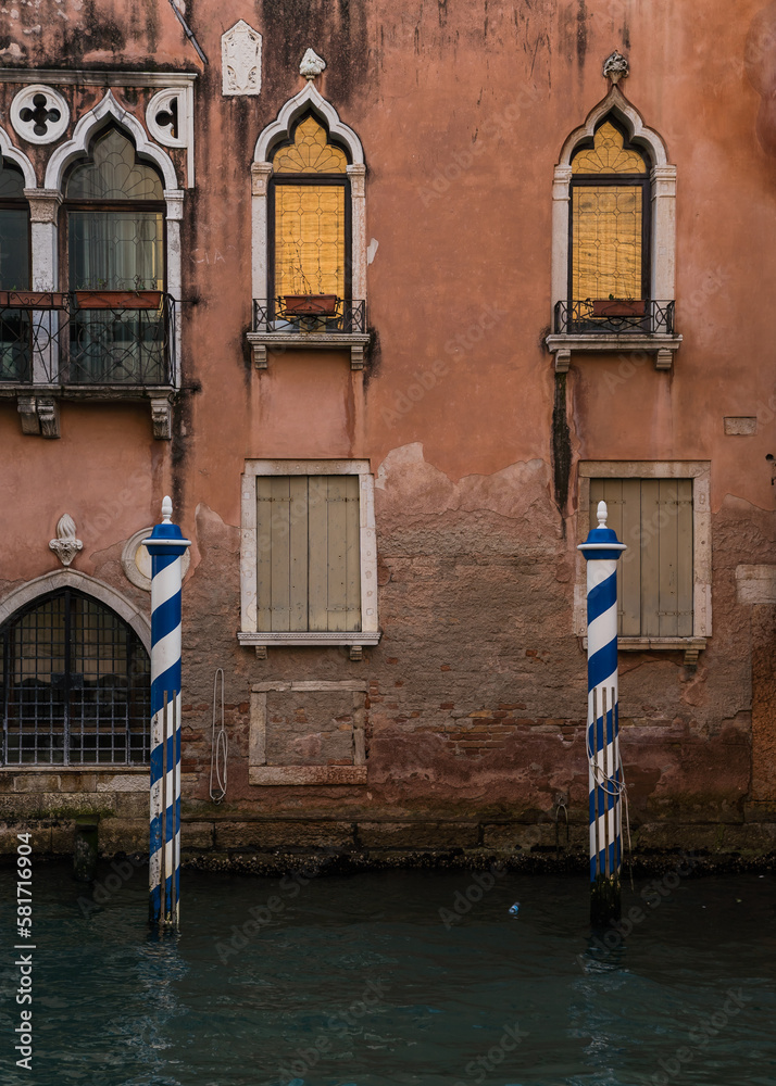 Architectural detail of old building in Venice, Italy Architectural detail of old building in Venice, Italy