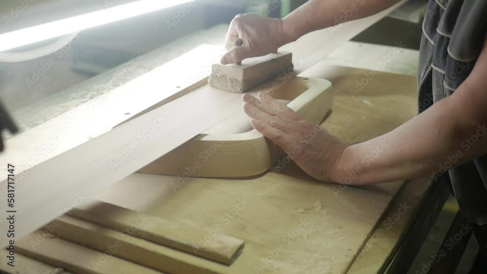 Manual labor for details in the manufacture of furniture Manual labor for details in the manufacture of furniture