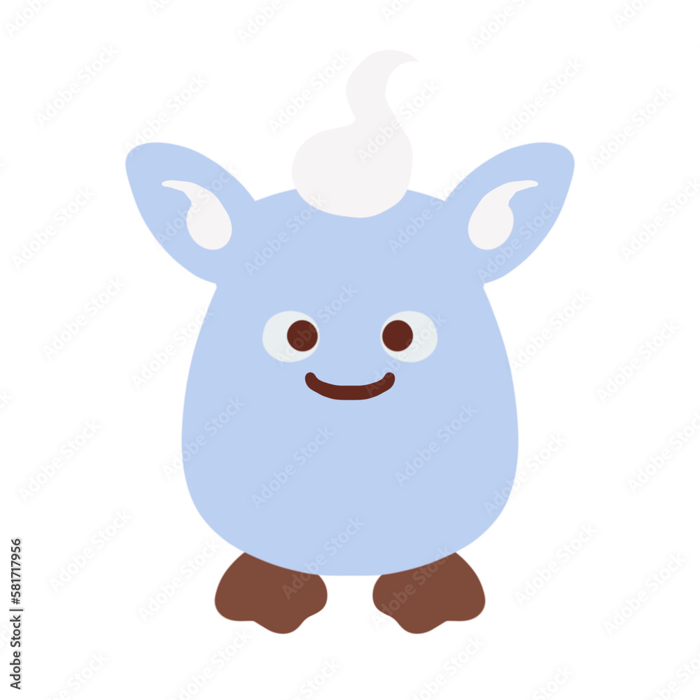 Fototapeta premium Cute Monsters Cartoon Illustration Art