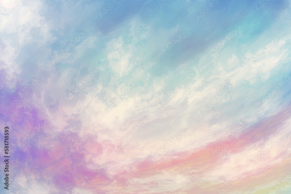Natural sky background texture, beautiful color. Generative AI