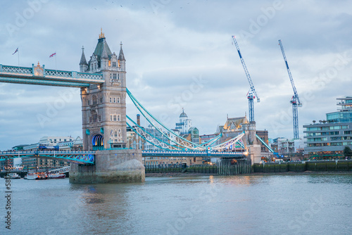 The iconic Tower Bridge in London, England