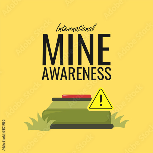 international mine awareness day poster template