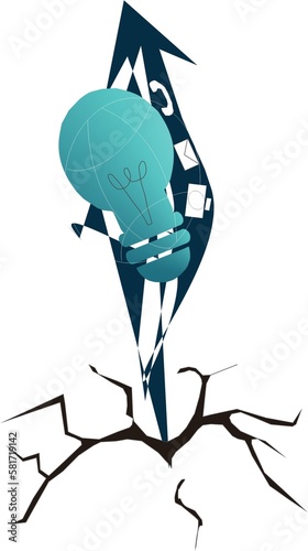 design The lights are combined with blue lightning