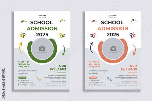 flyers for a school admission program