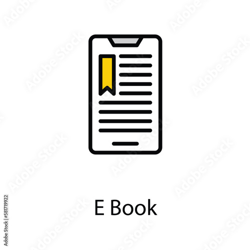 e book icon design stock illustration © Graphics